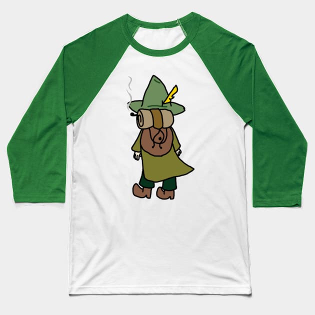 Snufkin Baseball T-Shirt by JanineLeigh